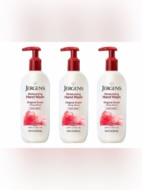 🍒Jergens Cherry Almond Moisturizing Hand Wash 3 pack